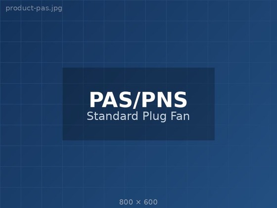 PAS/PNS Series Standard Plug Fan